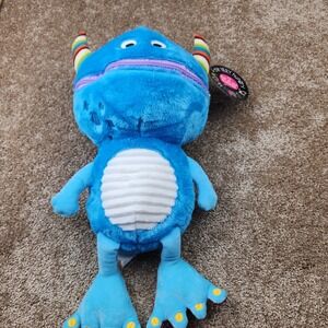 Make Believe Ideas Very Hungry Worry Monster Blue Plush Zipper Mouth 16 Inch NEW